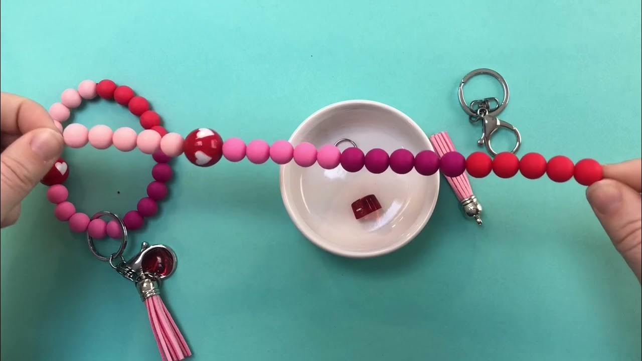 Silicone Beaded Keychain Wristlet Tutorial 