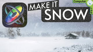 How to Create Snow Effect in Apple Motion - Using Particle Emitters Tool with No Plugins