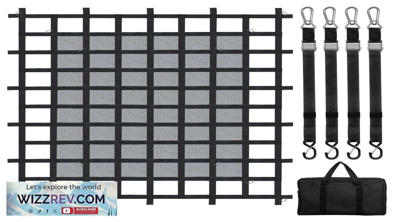 VEVOR Cargo Net Heavy Duty Cargo Net 72" x 57" Adjustable Buckles Review
