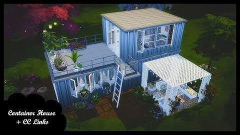 Shipping Container Home + CC LINKS | The Sims 4 Speed Build