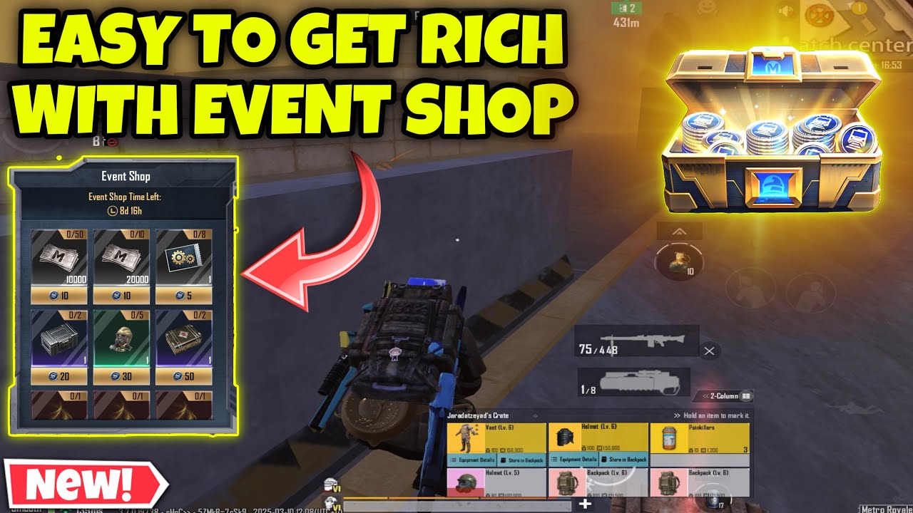 METRO ROYALE EASY TO GET RICH WITH EVENT SHOP | PUBG METRO ROYALE CHAPTER 25