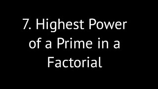 22. Find the Highest Power of a Prime in a Factorial | C Programming Example