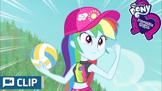 Clip Equestria Girls Forgotten Friendship Mane 6 Play Volley Ball Match