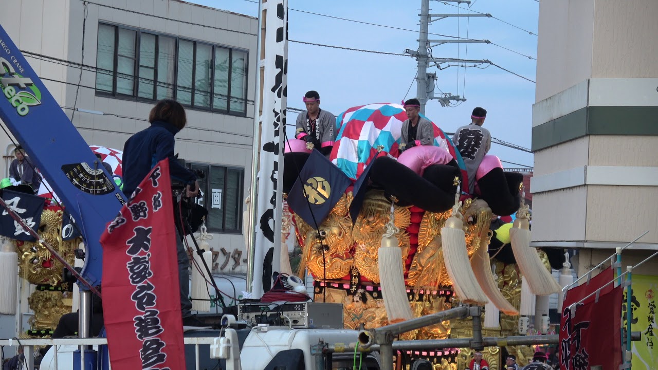新居浜太鼓祭り2018　多喜浜駅前かきくらべ①