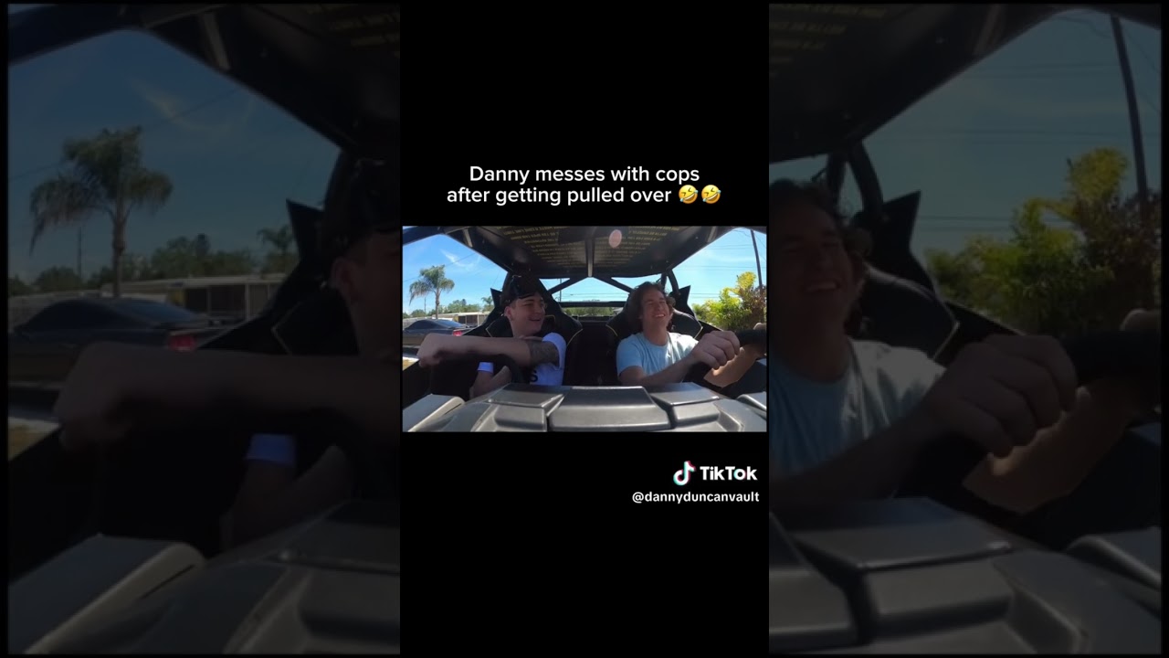 COPS pull over Danny Duncan 