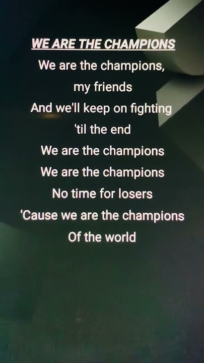 Download lagu Queen We are the Champions lyrics #lyrics #wearethechampions #queen #songlyrics #shorts #songlyrics
