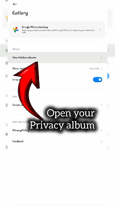 private album को केसे देखे | how can open private album | open private album | privacy setting |