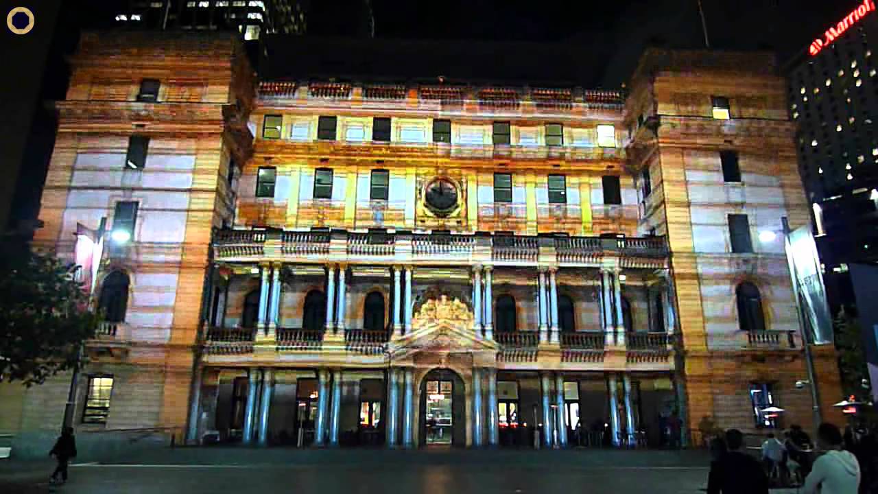 Vivid Sydney Festival 2011 - Customs House projection