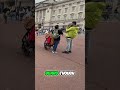 Braden Sees the King’s Guard 🇬🇧 Buckingham Palace London #travelshorts  #londontravel