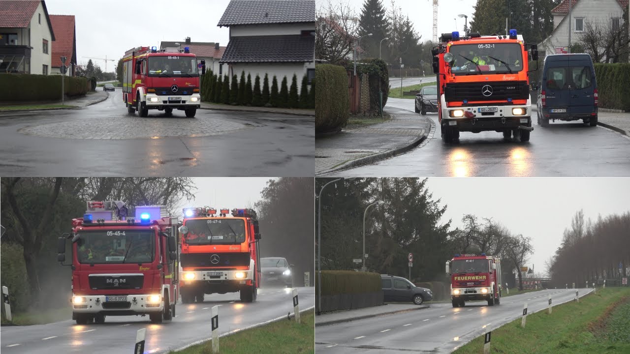 [Dachstuhlbrand] Einsatzfahrten zum Dahstuhlbrand in Holtensen