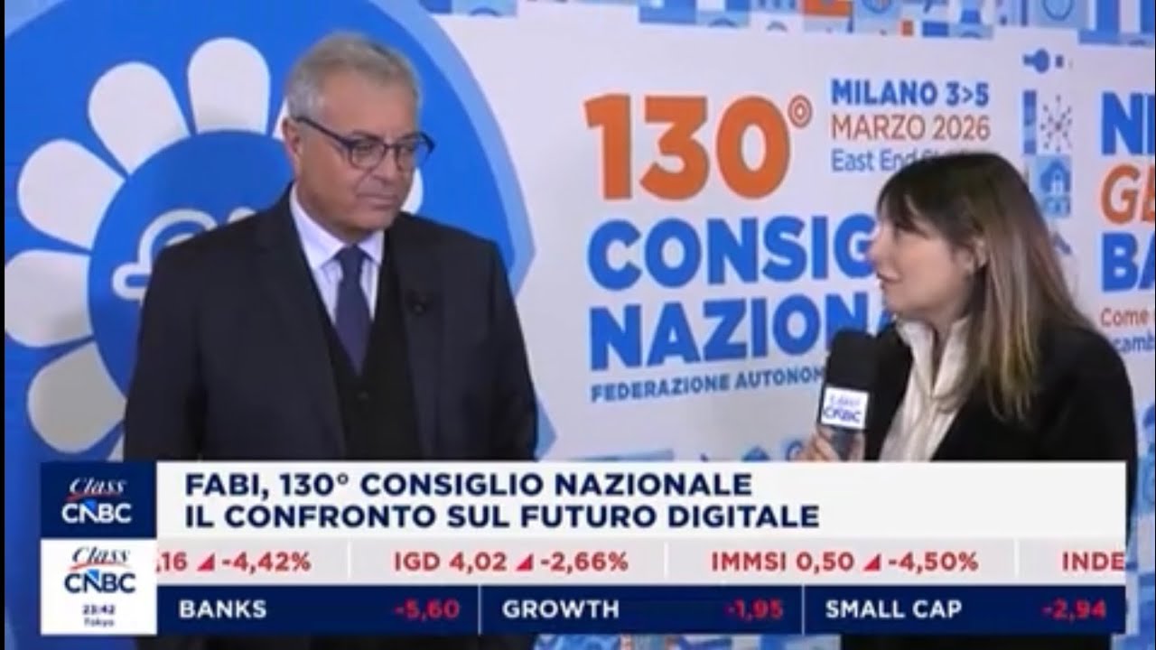 130°CONSIGLIO NAZIONALE FABI, SILEONI A CLASS CNBC
