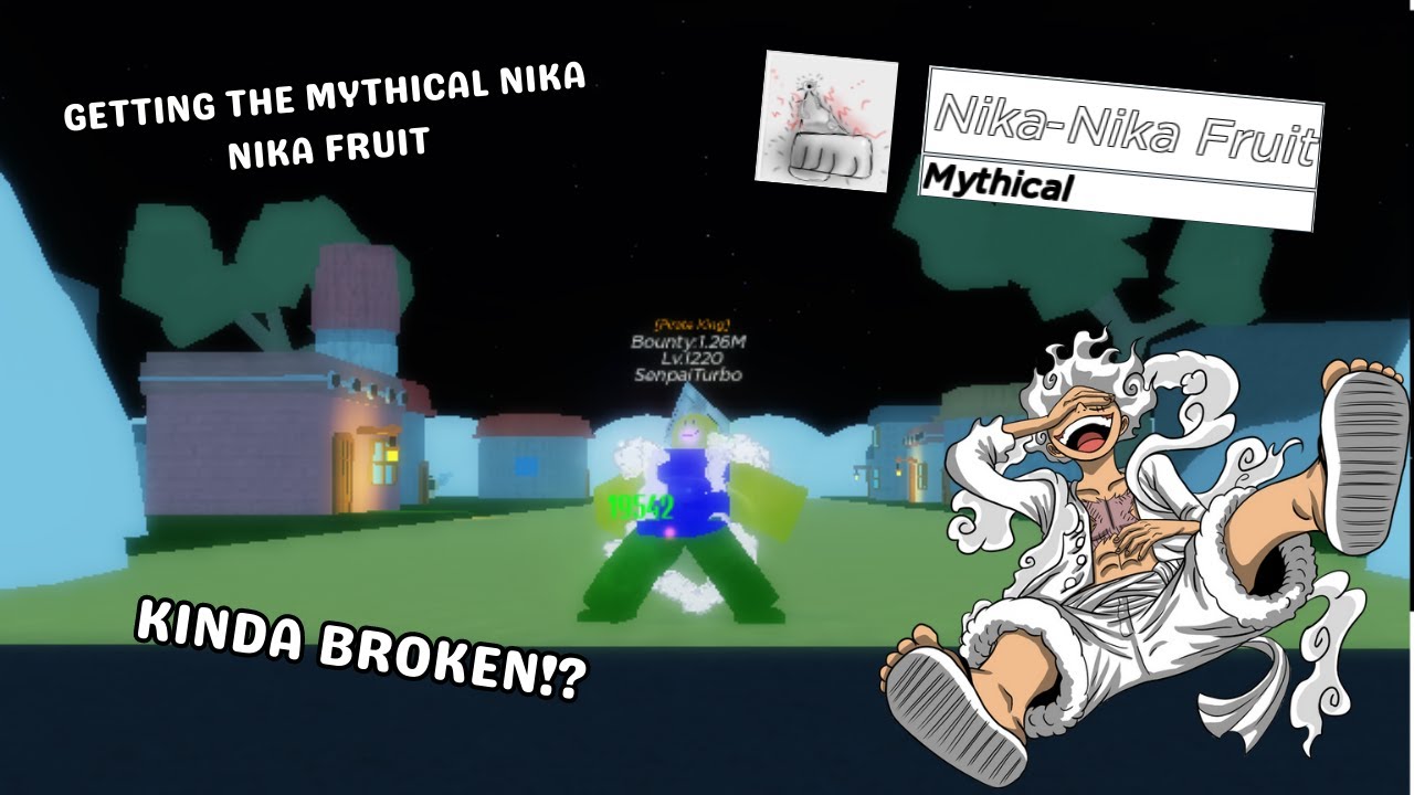 GETTING THE OVERPOWERED MYTHICAL NIKA NIKA FRUIT (GEAR 5) IN ROBLOX