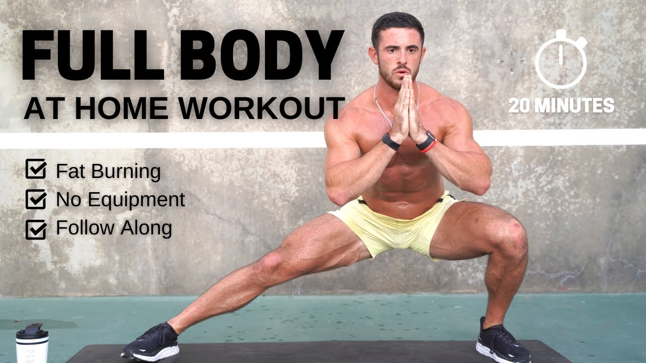 20 MINUTE FAT BURNING AT HOME WORKOUT (No Equipment / Follow Along ...