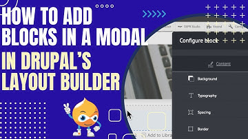 How To Add Blocks in a Modal in Drupal