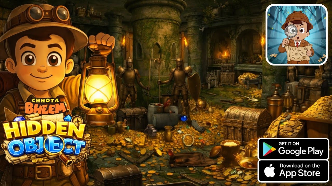 🔍 Chhota Bheem: Hidden Objects – Can You Find All the Hidden Objects? 🕵️‍♂️🧩