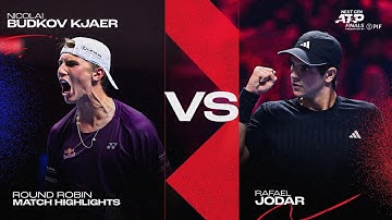 Nicolai Budkov Kjaer vs Rafael Jodar Highlights | 2025 Next Gen ATP Finals