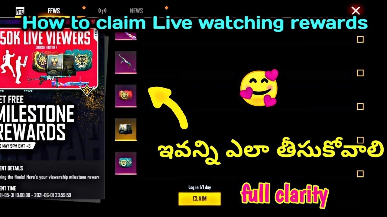 How to claim Live watching rewards full details target completed 450k.in Telugu.
