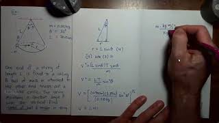 Rotational Motion Part 1: Video 10 - Conical Pendulum