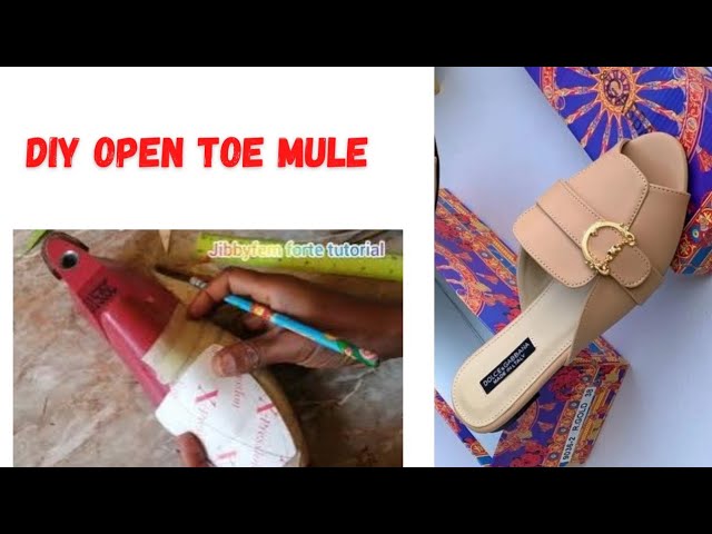 Learn To Craft Open-toe Mule Shoes In 15 2024