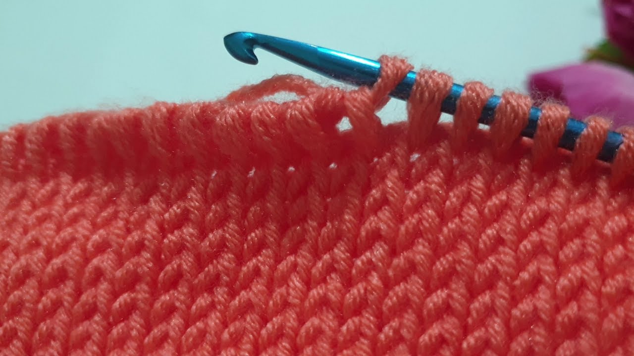 Tunisian Knit Stitch * Crochet that looks like knitting! - YouTube