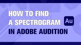 How to Find Spectrogram in Adobe Audition | Quick Tutorial