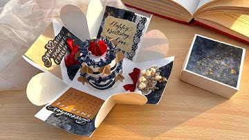 DIY Explosion Box for Birthday Part 1  || Explosion box tutorial for Beginners || DIY Gift Box