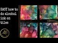 EASY alcohol ink tutorial! Amazing coasters