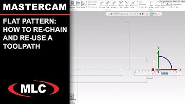 How to Re-Chain and Re-Use a Toolpath | #Mastercam Flat Pattern