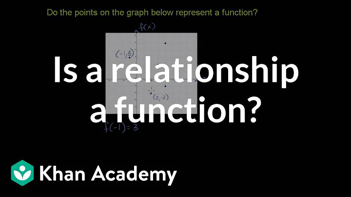 Testing if a relationship is a function | Functions and their graphs | Algebra II | Khan Academy