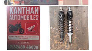 Yamaha Fascino Stock Shock absorber Changed|Activa 125 Shock absorber