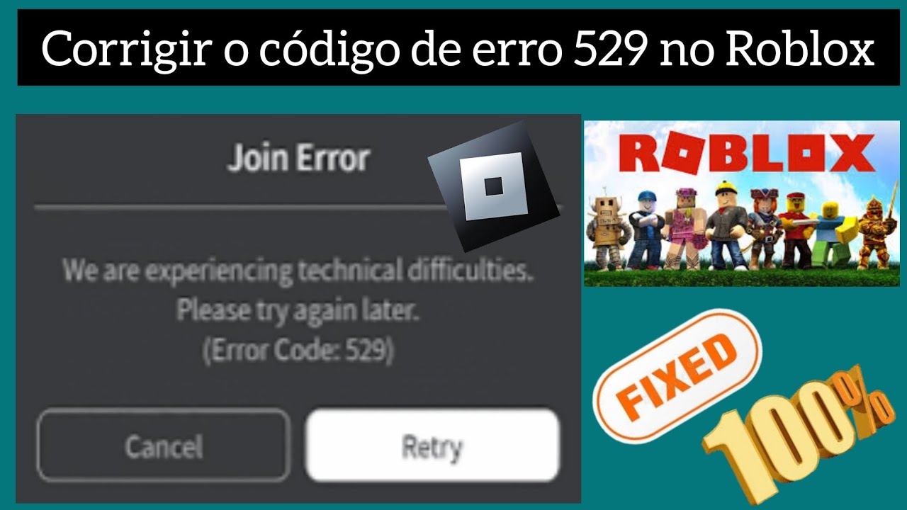 como corrigir o código de erro 529 no Roblox - YouTube