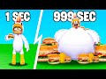 ROBLOX MA OGNI SECONDO DIVENTO PIÙ GRASSO!!