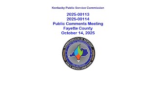 2025- LG E and KU - Public Comments Meeting