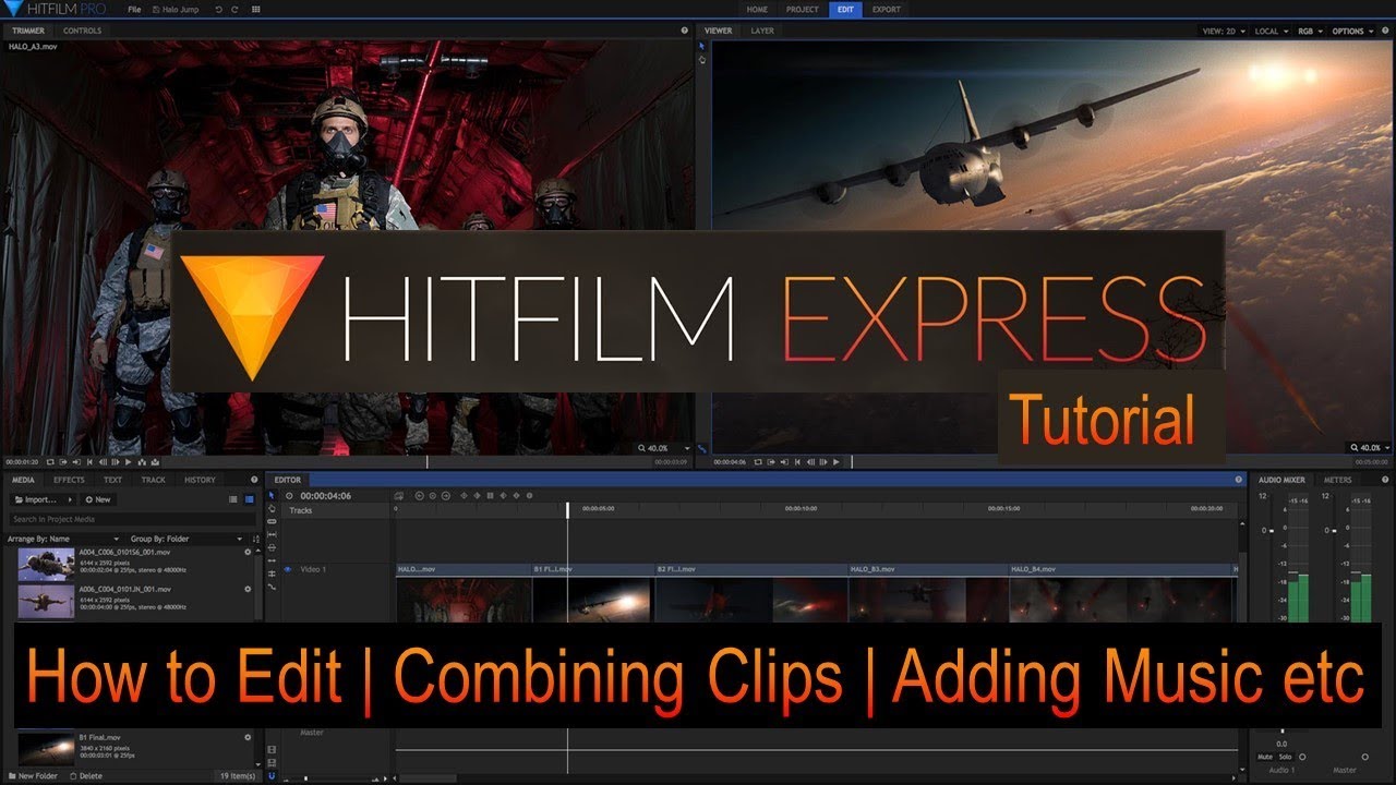 how to render and export a video in hitfilm express 2018