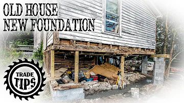 How to Jack Up A House and Build a House Foundation Under an Existing Home - Trade Tips