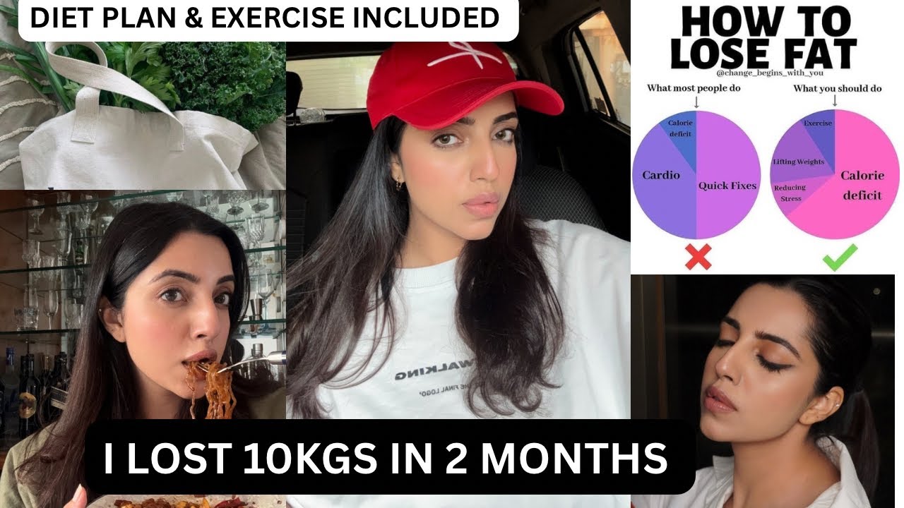 How I lost 10 Kgs At Home In 2 Months . Diet Included 🤍