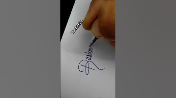 Rashmika name style #shorts #youtubeshorts #artist #handwriting #trending #signature #viral #sign