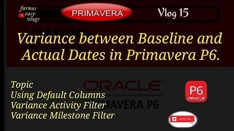 How to Show Current Milestone Variance against Baseline 