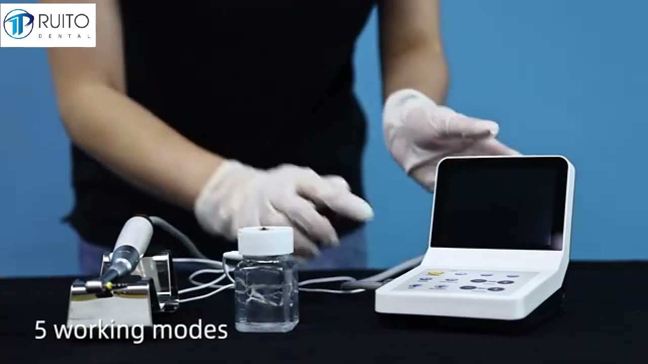 Dental endo motor with apex locator operation video