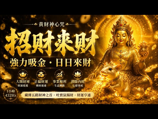 黃財神心咒】💰 立刻招財來財！藏傳五路財神之首極速加持：正財偏財