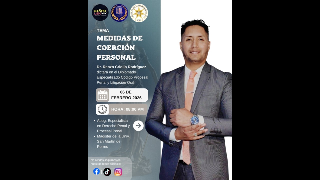 MEDIDAS DE COERCIÓN PERSONAL- DR. RENZO CRIOLLO