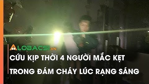 Cứu kịp thời 4 người mắc kẹt trong đám cháy lúc rạng sáng