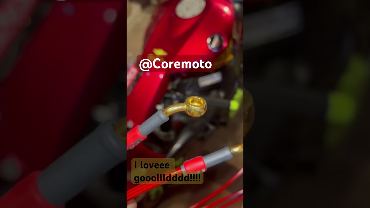 CoreMoto break lines W/ 24K banjo’s 