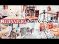 MOTIVATING CLEAN & ORGANIZE WITH ME! | DEEP CLEANING | GROCERY HAUL | EXTREME KITCHEN ORGANIZATION