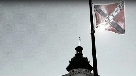 South Carolina Confederate flag coming down
