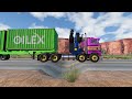 Truck vs Extreme Broken Road with Speed Bumps - Spintires: Mudrunner Gameplay #28