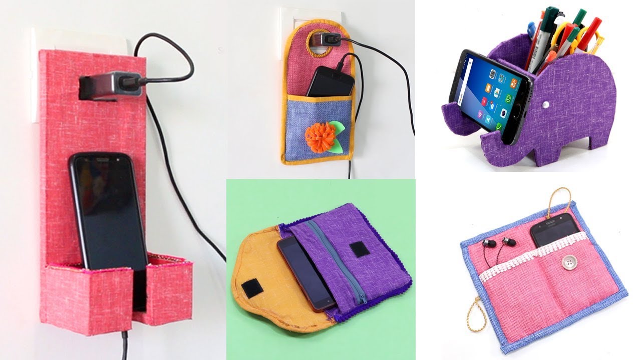 5 USE FULL !!! MOBILE HOLDER MAKING IDEAS