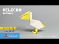 「折り紙」ペリカン（Pelican origami）の折り方