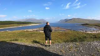 Mountain Biking from Dalwhinnie to Ben Alder Cottage looping in lochs Rannoch and Garry