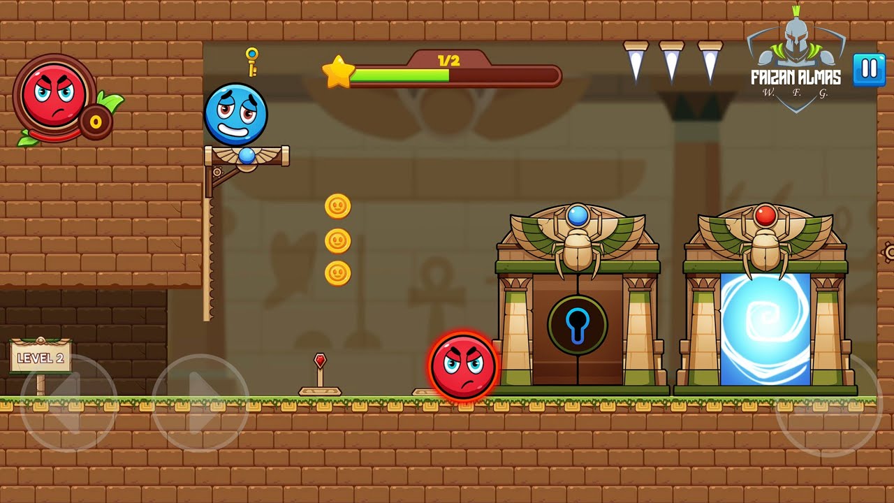 Red and Blue Twin Color Ball Red & Blue | MGIF | Android Gameplay WFG